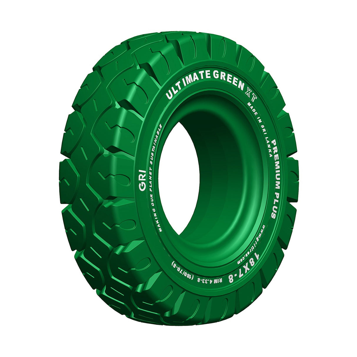 21x8x15(533_203-381)GRIULTIMATEGREENXTPressOnBand,Non-Marking,Smooth,Solid,Green