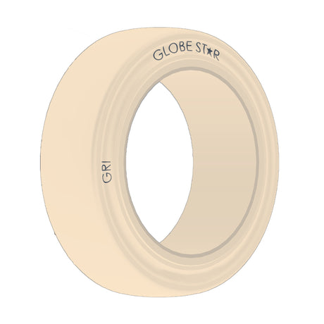 18x7-121_8GRIGLOBESTARPressOnBand,Non-Marking,Smooth,Solid,White