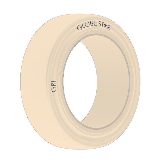 22x9-16GRIGLOBESTARPressOnBand,Non-Marking,Smooth,Solid,White