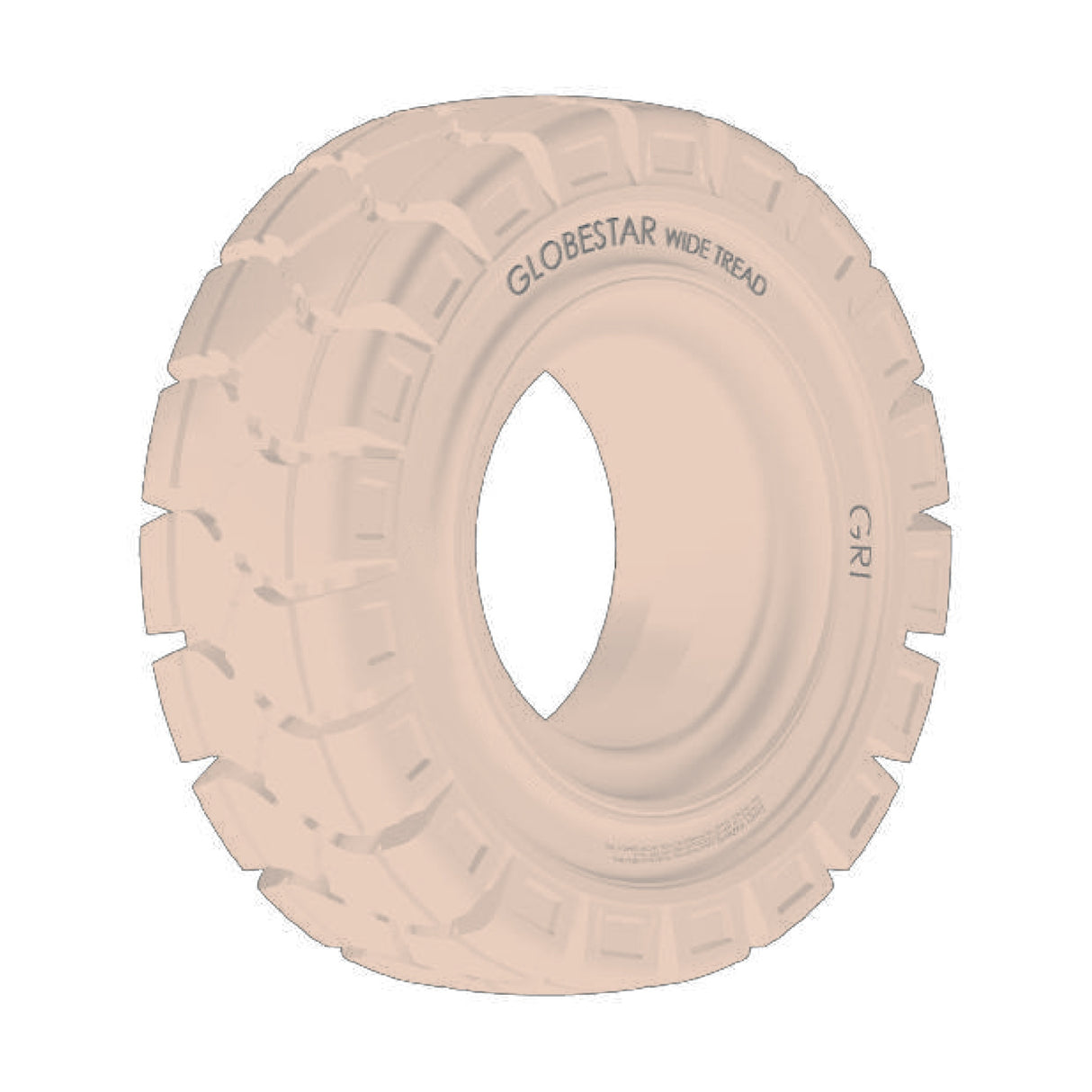 4.00-8GRIGLOBESTARWideTread,Standard,Non-Marking,Solid,White