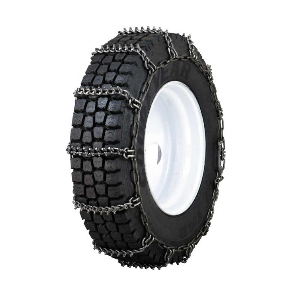 455_50-22.5QualityChainNordicStuddedAlloyHeavyDutyTruckChainNonCamSingle-8MM-1Pair